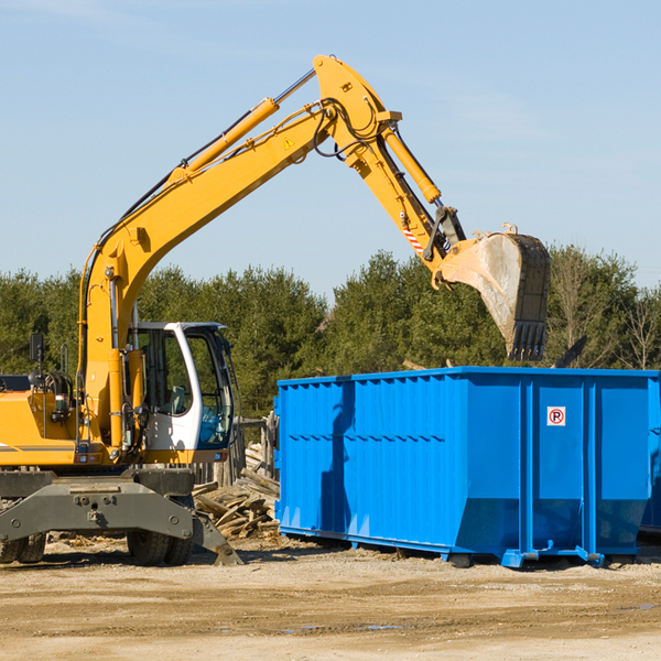 is there a minimum or maximum amount of waste i can put in a residential dumpster in Van Zandt County TX